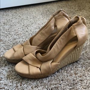 Cole Haan Criss Cross leather wedge 7